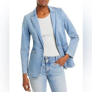 Alice + Olivia -  Macey Denim Fitted Blazer in Bay Blue NEW NEVER WORN w/o tags